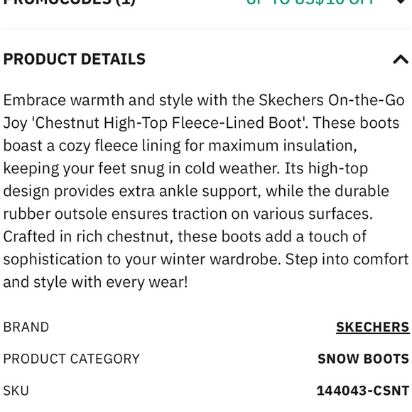 Skechers Women's On the GO Joy Winter Ankle Boots Faux Fur Chesnut Sz 9M XLNT! - Picture 16 of 16